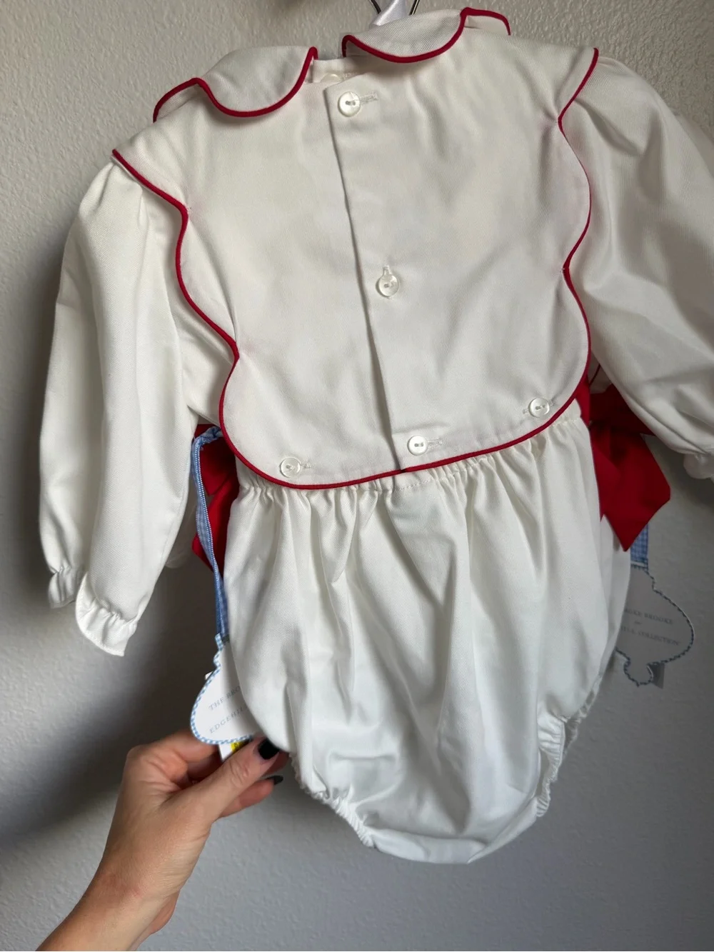 NWT Edgehill Collection x The Broke Brooke Claire Candy Cane Bubble Set Sz 12M